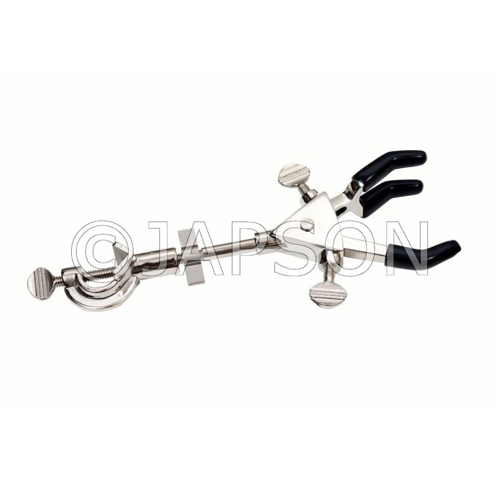 Three Prong, Retort Clamp, Rotatable, Double Keys 2 Three Prong, Retort Clamp, Rotatable, Double Keys 2